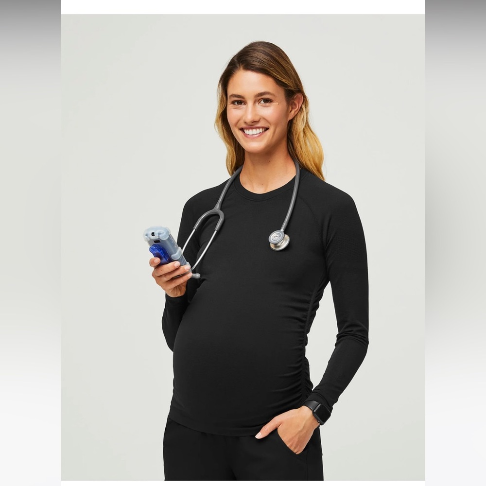 Figs, scrubs, under scrub, black maternity salta, NWT, medium